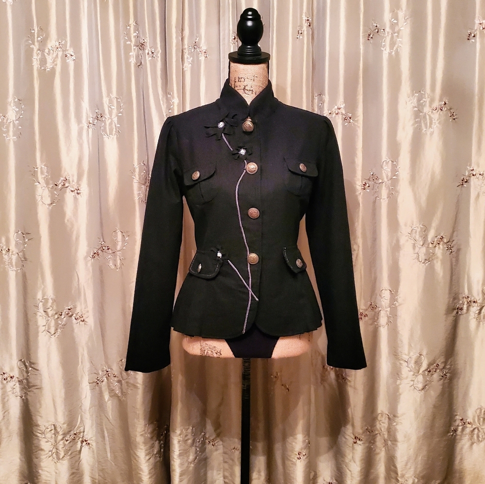 Vintage military steampunk jacket
